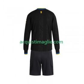 Divisa di Calcio Manchester United Bambino Terza 2025/2026 Manica Lunga